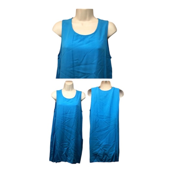 COPY - COPY - Everly Size Large Women’s Dress Blue with Pockets Comfortable - Picture 7 of 8